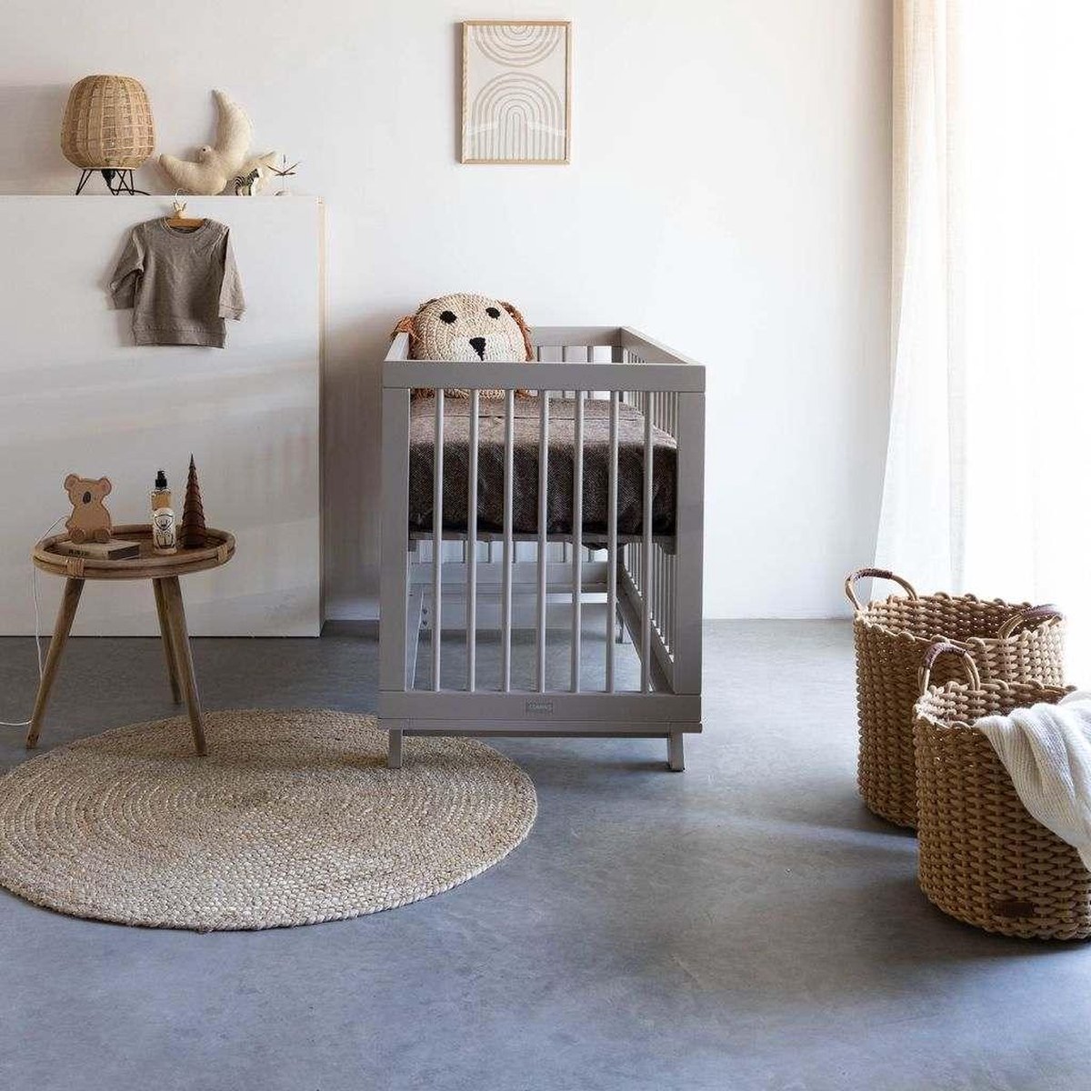 Kidsdepot Bijzettafel mylla - rotan naturel - naturel - Beige