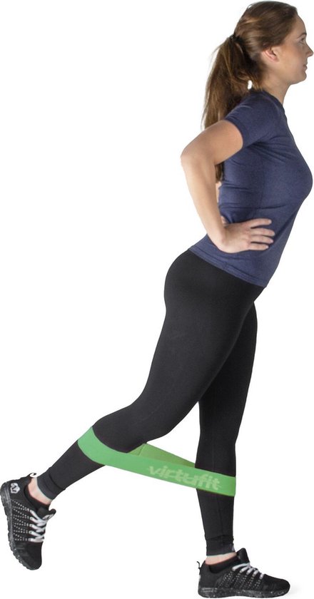 VirtuFit Mini Weerstandsband - Katoen Medium - Groen