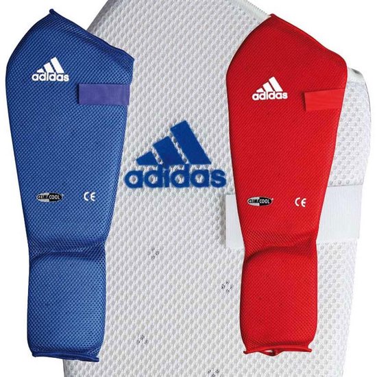 Adidas Elastische Scheenbeschermer S - Blauw