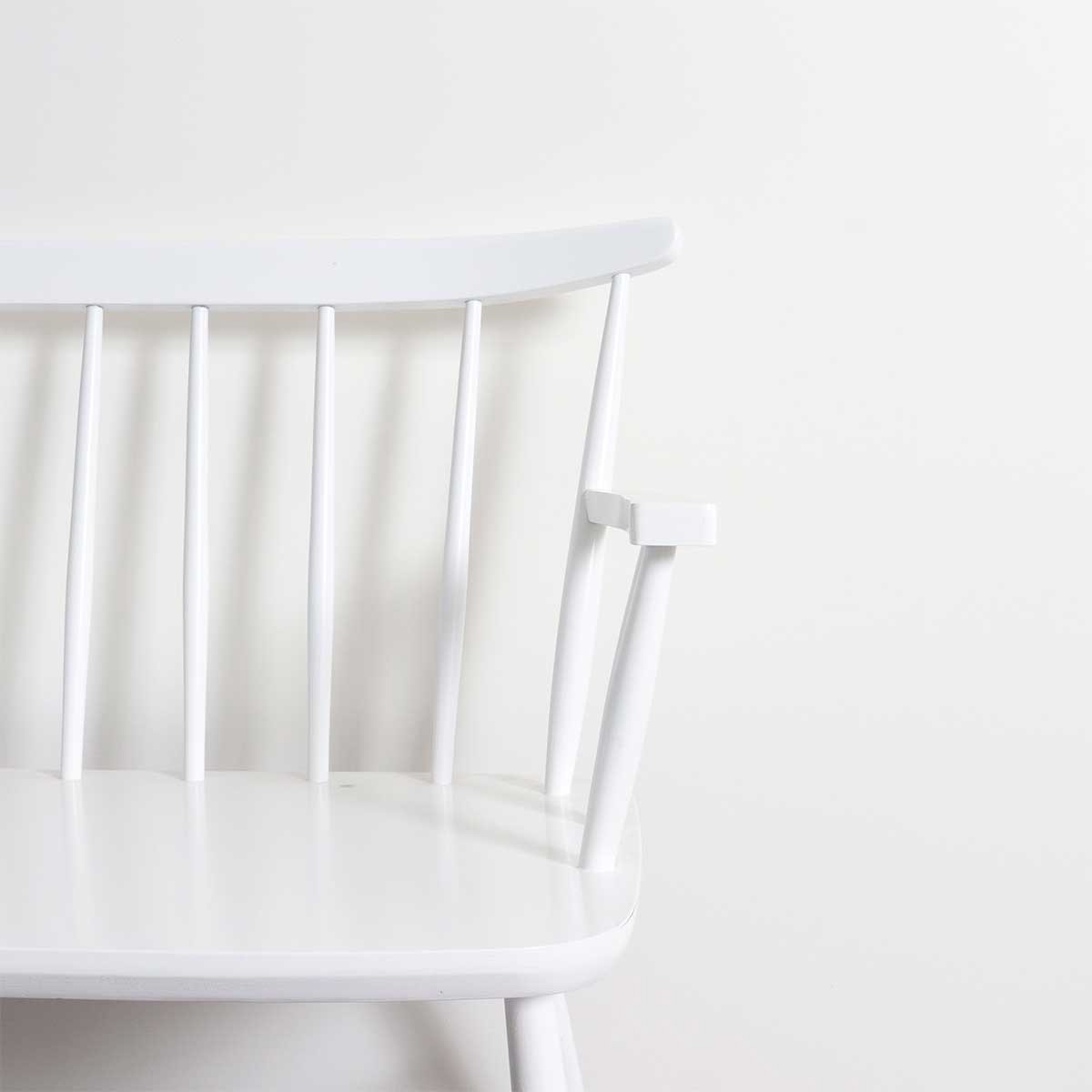 Fameg Laura houten eetkamerbank wit