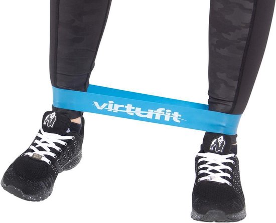 VirtuFit Mini Band - Weerstandsband - Fitness Elastiek - Sterk - - Blauw