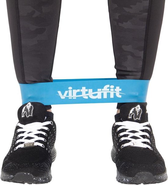VirtuFit Mini Band - Weerstandsband - Fitness Elastiek - Sterk - - Blauw