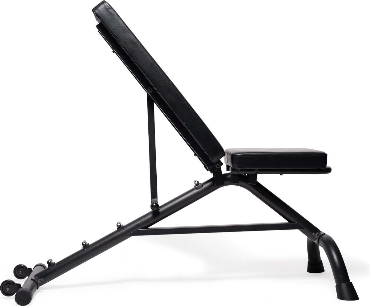 VirtuFit Multifunctionele Verstelbare Fitnessbank - Zwart