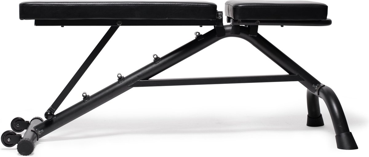 VirtuFit Multifunctionele Verstelbare Fitnessbank - Zwart