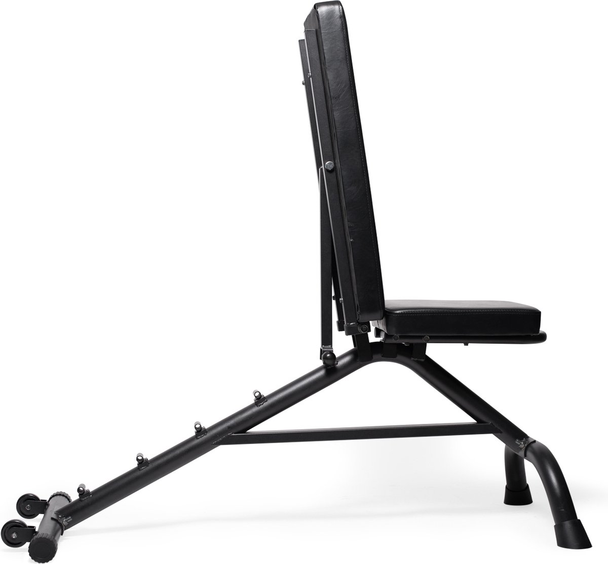 VirtuFit Multifunctionele Verstelbare Fitnessbank - Zwart