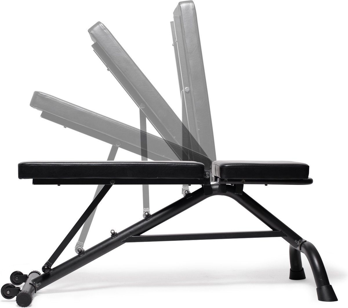 VirtuFit Multifunctionele Verstelbare Fitnessbank - Zwart