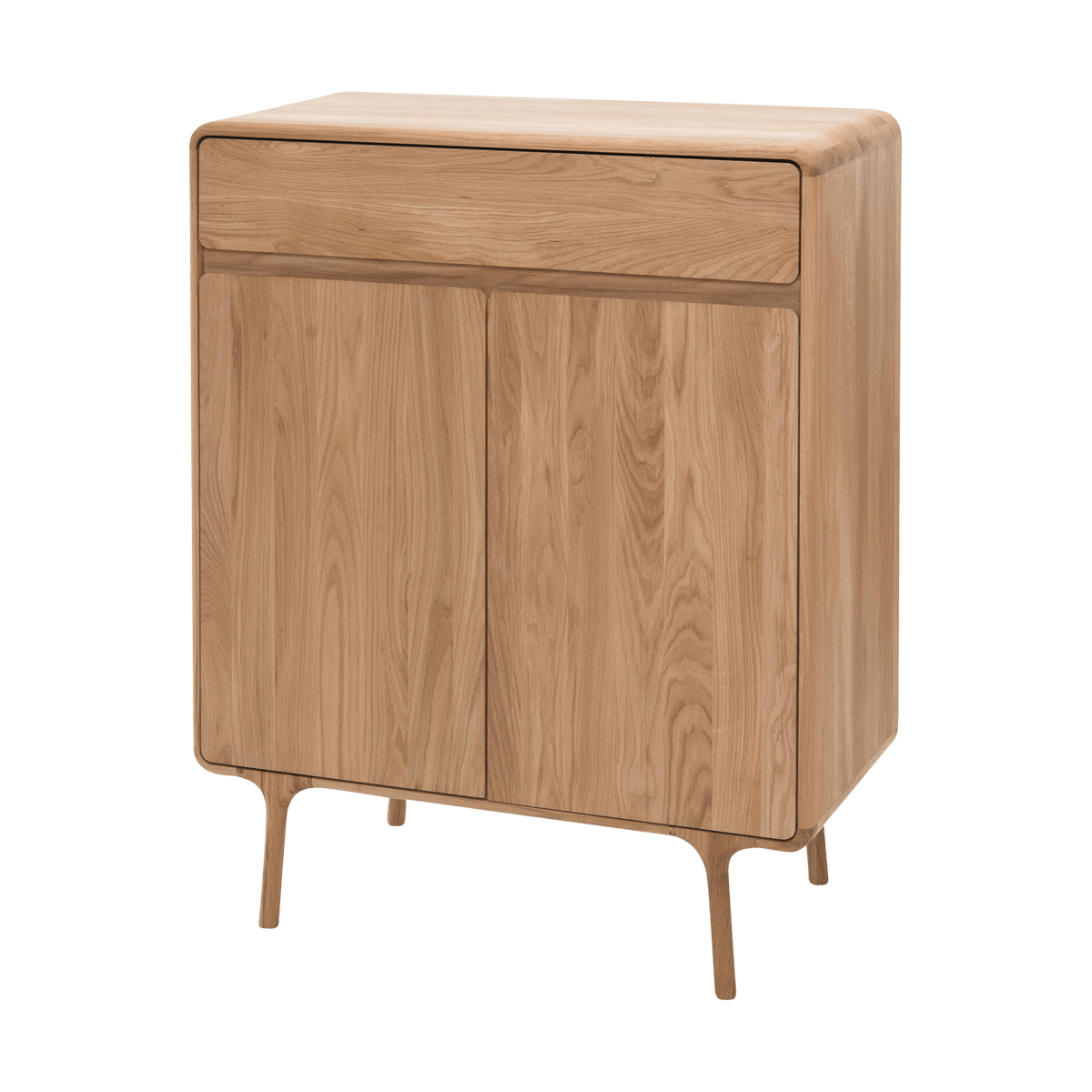 Gazzda Fawn cabinet houten opbergkast naturel - 90 x 110 cm - Bruin