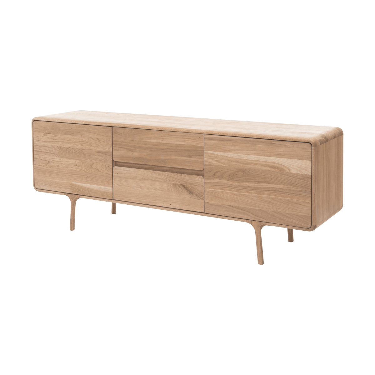 Gazzda Fawn sideboard 180 houten dressoir naturel - 180 x 65 cm - Bruin