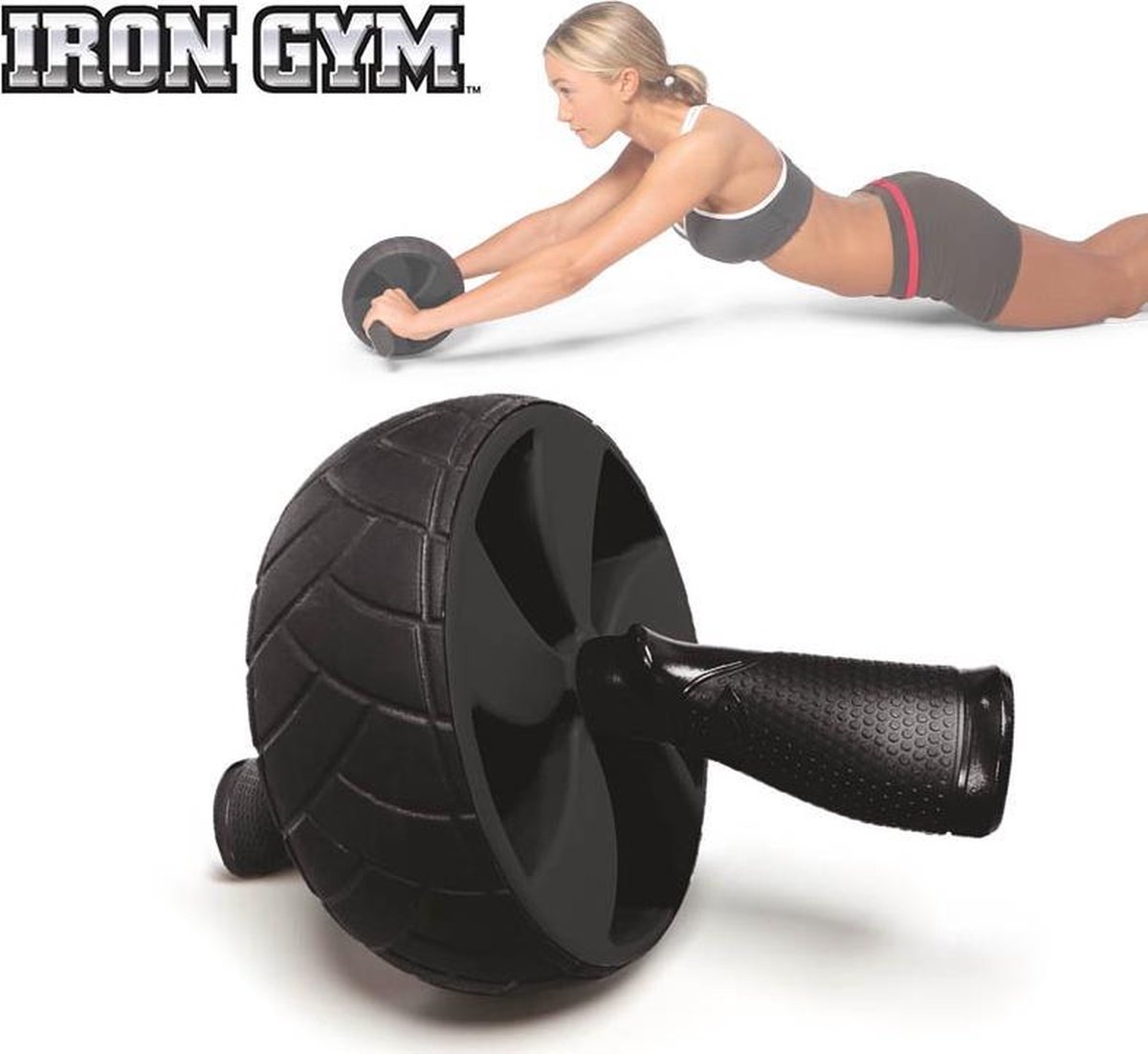 Iron Gym Speed Abs Pro Buikspierwiel - Zwart