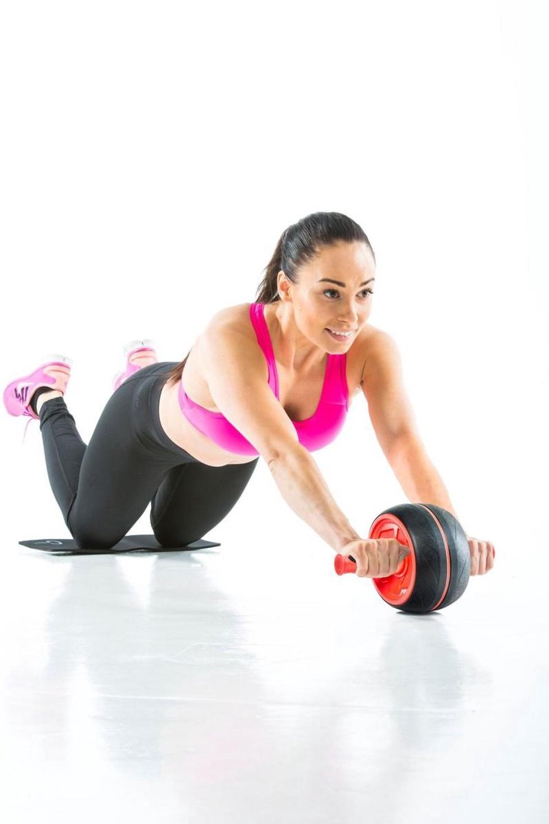 Gymstick Jumbo Ab Roller - Met Online Trainingsvideos - Zwart