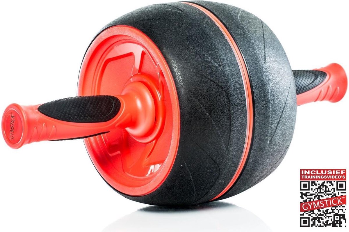 Gymstick Jumbo Ab Roller - Met Online Trainingsvideos - Zwart