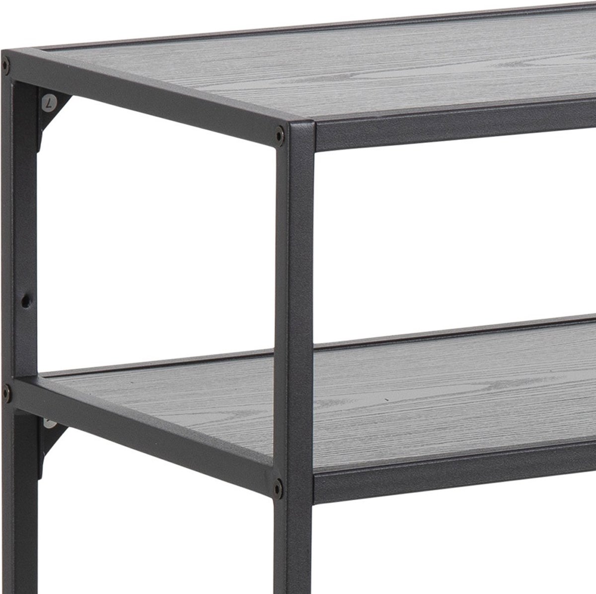 Lisomme Vic houten sidetable - 120 x 35 cm - Zwart