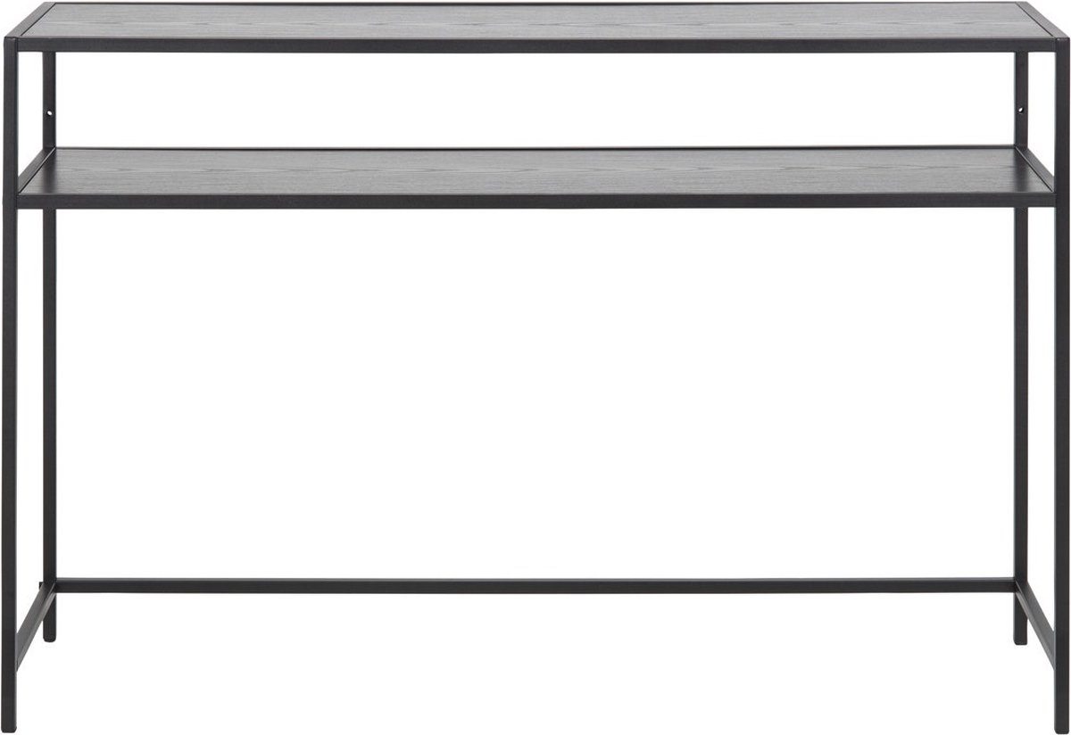 Lisomme Vic houten sidetable - 120 x 35 cm - Zwart