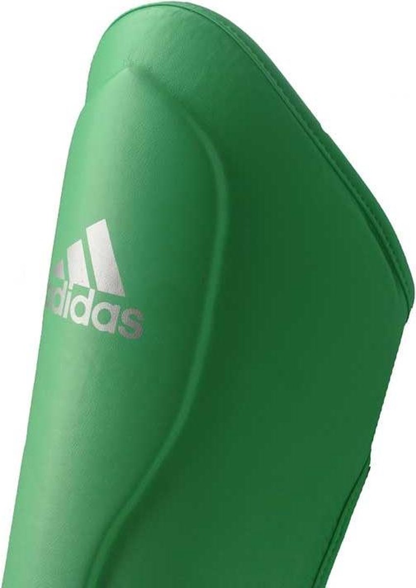 Adidas Hybrid Super Pro Scheenbeschermers - Lime/Zilver - M