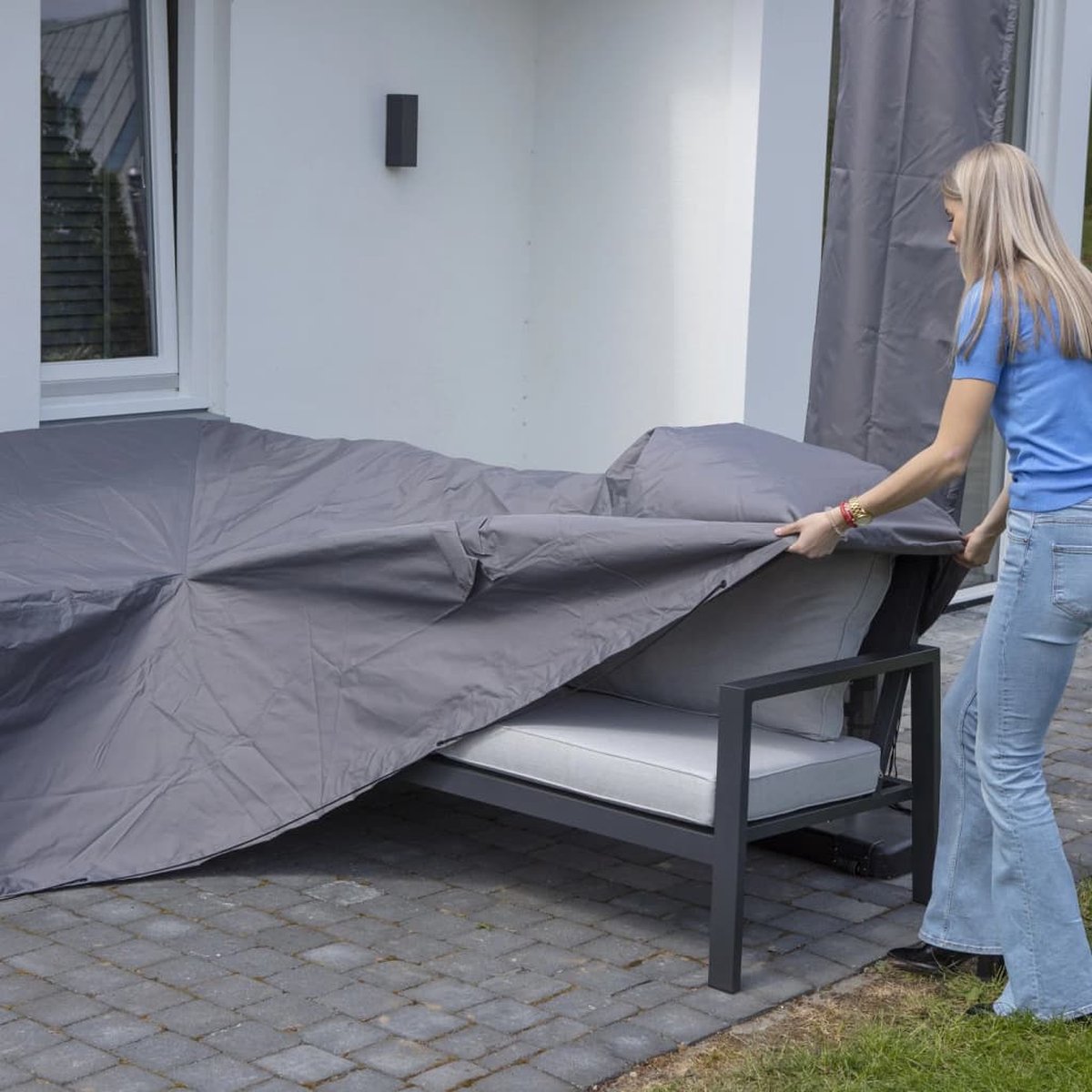 Madison Loungesethoes 235x235x70 cm - Grijs