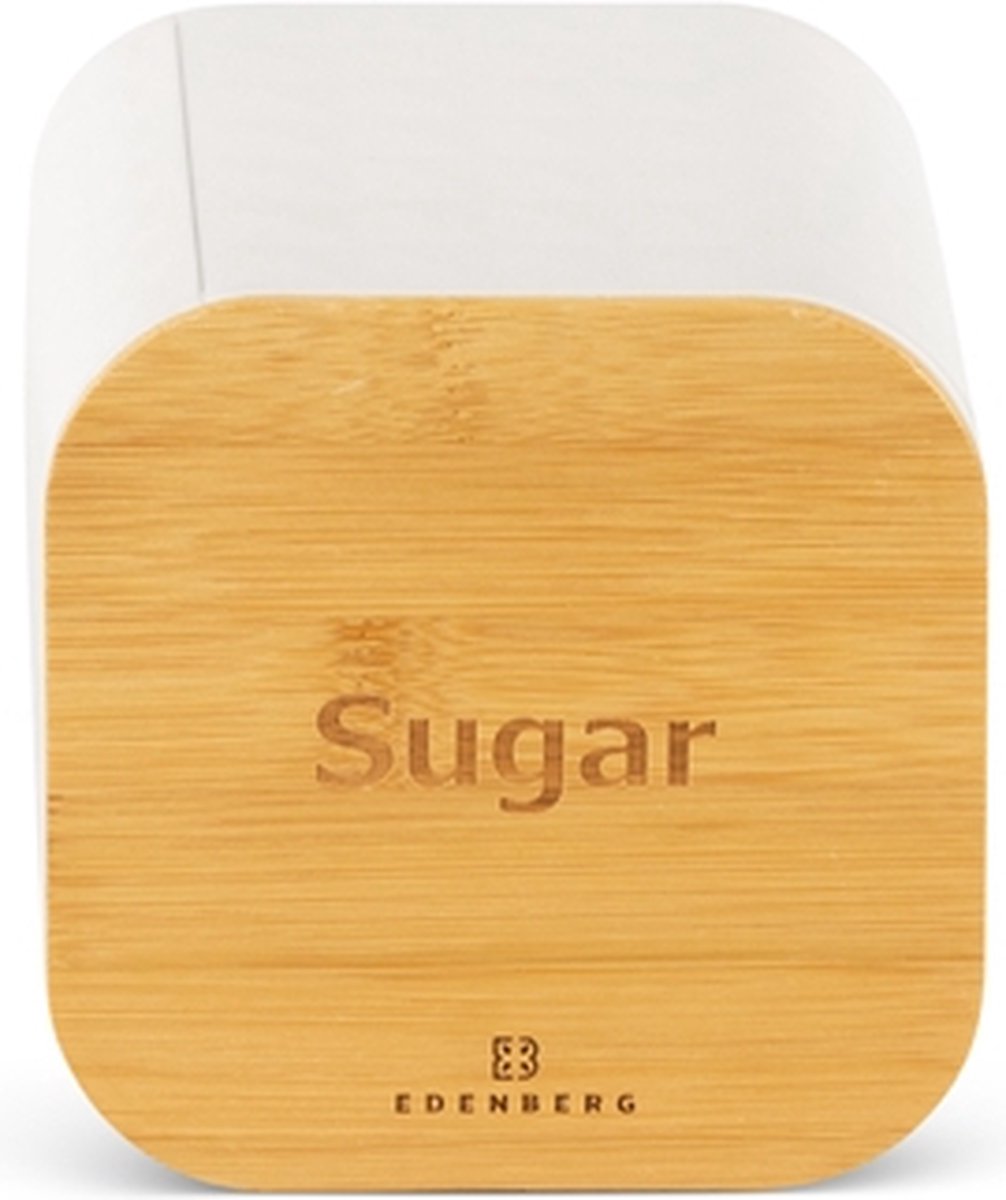 EDENBERG White Line - 5-delige Set - Broodtrommel met Snijplank + 3x