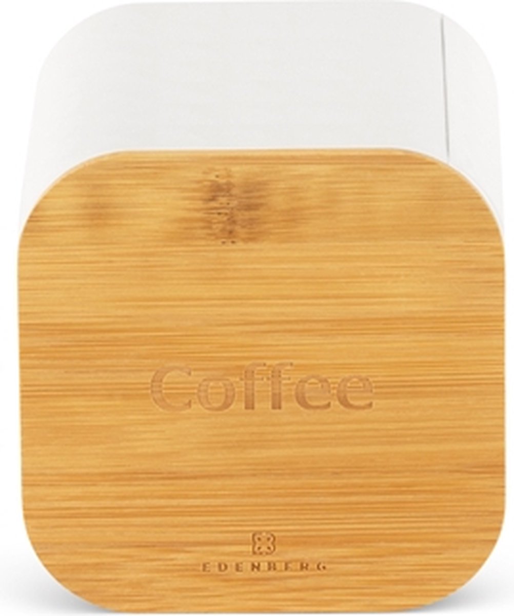 EDENBERG White Line - 5-delige Set - Broodtrommel met Snijplank + 3x