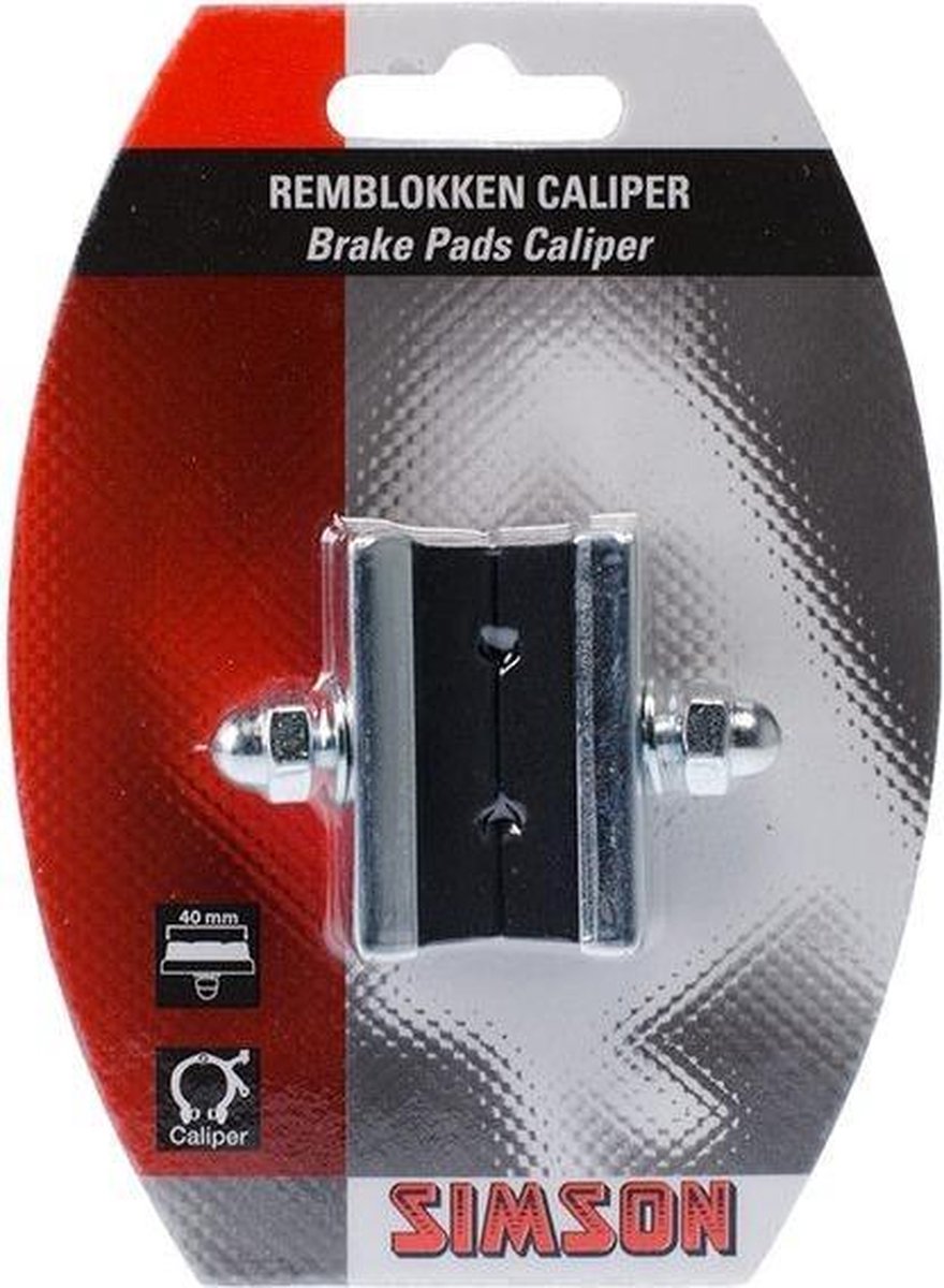 Simson Remschoenen Caliper 40mm - Zwart