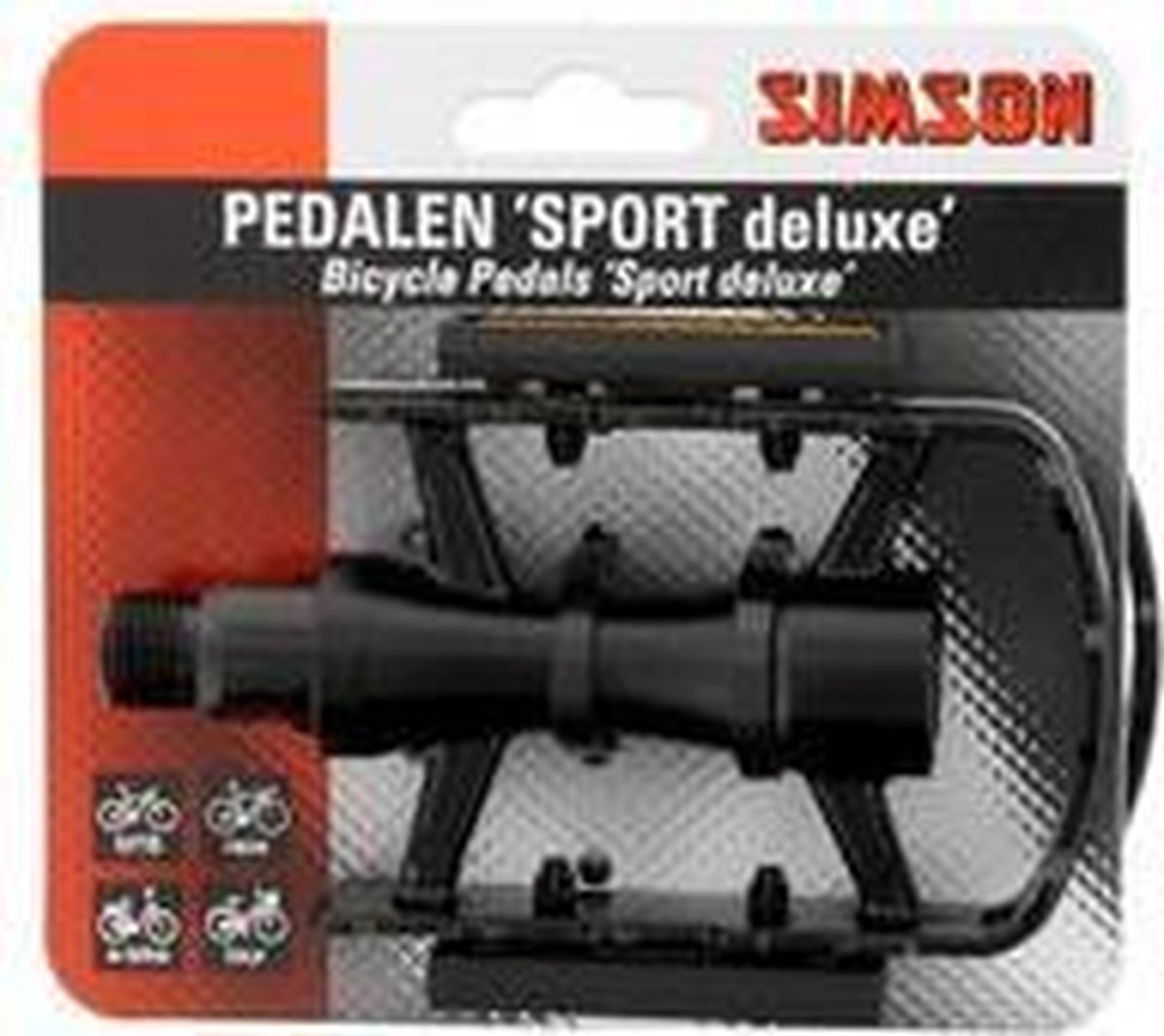 Simson Fietspedalen Sport - Zwart