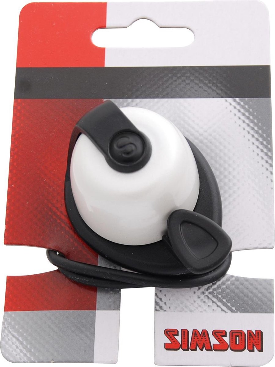 Simson Fietsbel Allure wit/ - Zwart