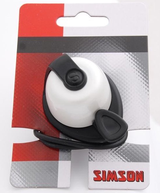 Simson Fietsbel Allure wit/ - Zwart