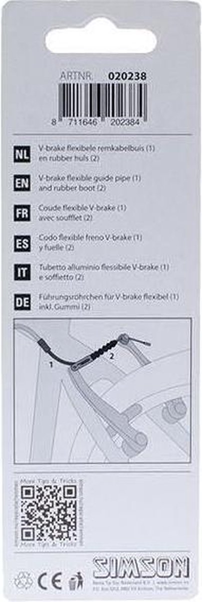 Simson Remkabelbuis V-Brake flexibel