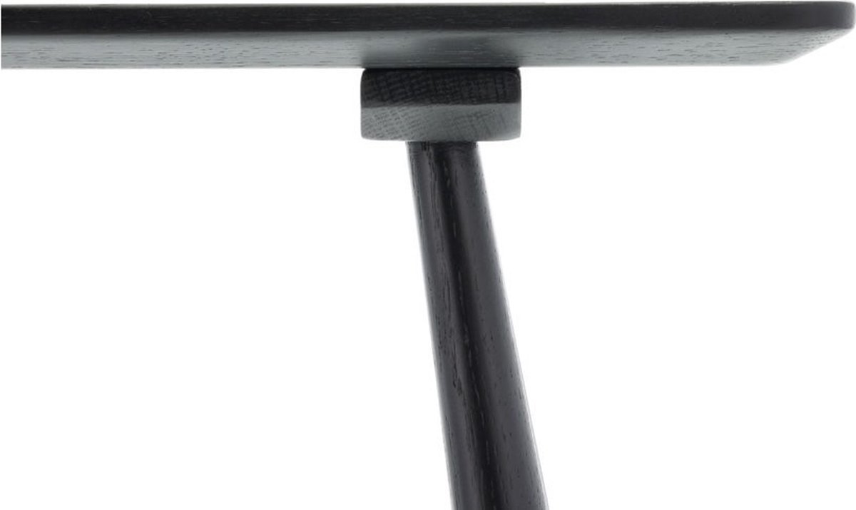 Villa Collection Bast houten krukje - Zwart