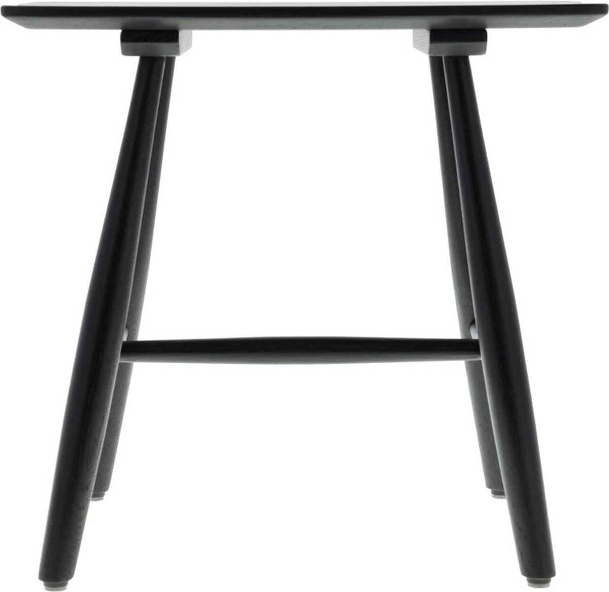 Villa Collection Bast houten krukje - Zwart