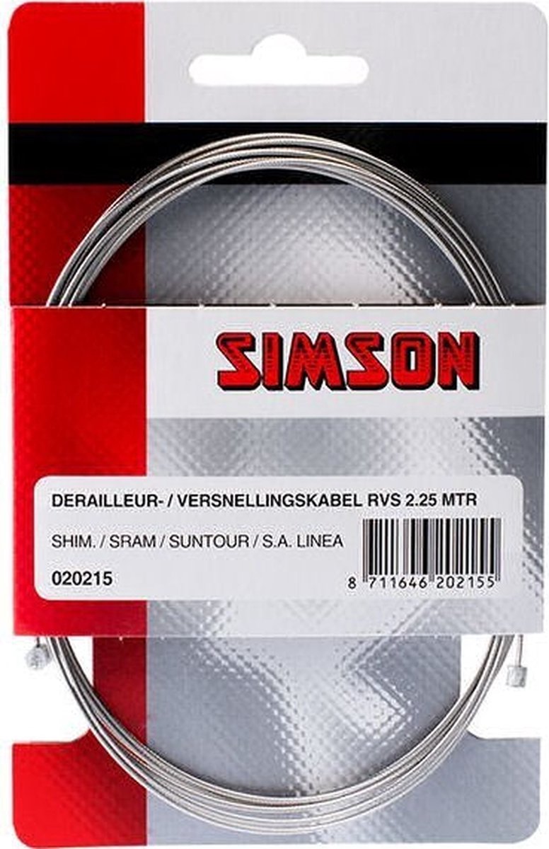 Simson Binnenkabel derailleur/versnelling - Silver