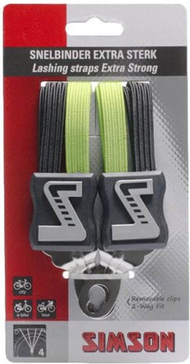 Simson Snelbinder Extra Sterk, 4 binder,- - Zwart