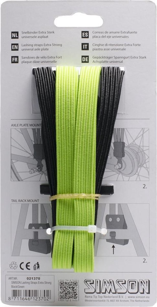 Simson Snelbinder Extra Sterk, 4 binder,- - Zwart