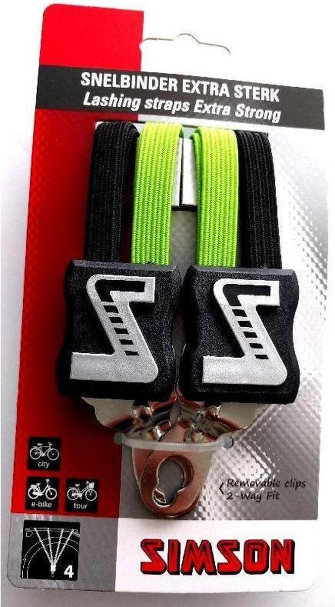 Simson Snelbinder Extra Sterk, 4 binder,- - Zwart