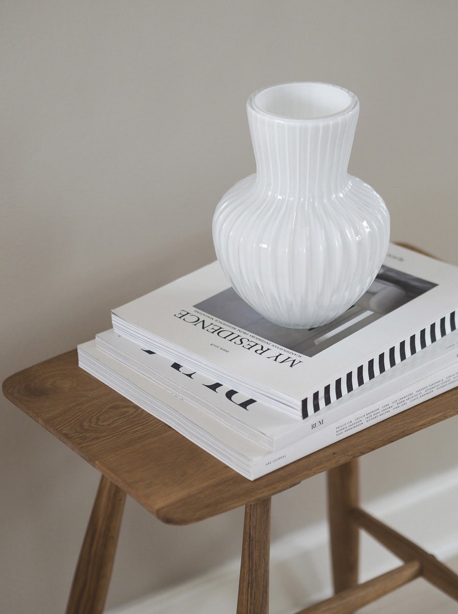 Villa Collection Bodo houten krukje - Bruin