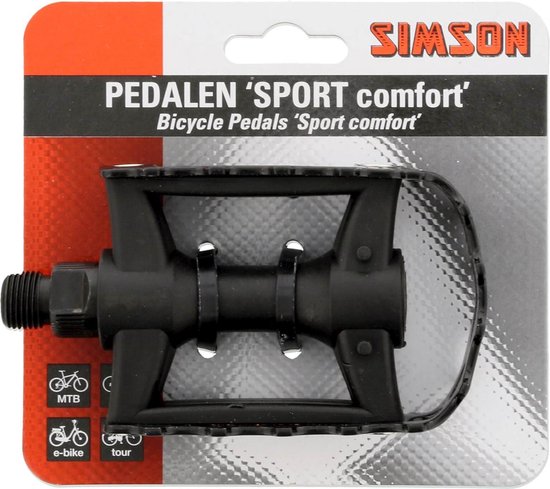 Simson Pedalen Sport comfort - Zwart