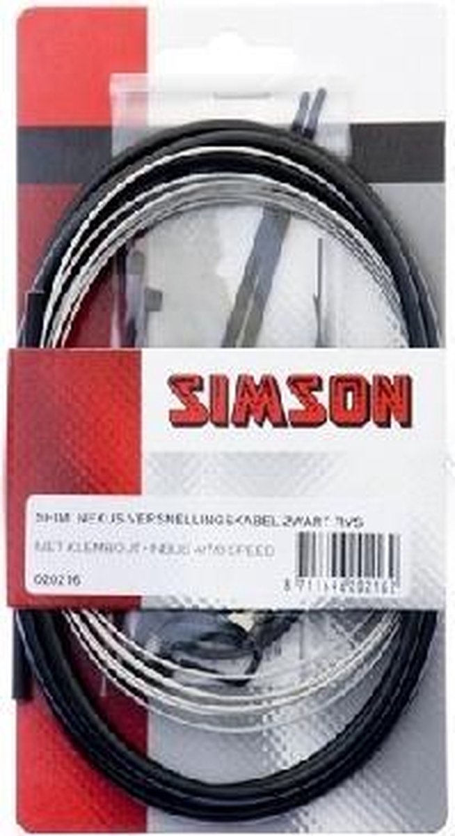 Simson Versnellingskabelset Shimano Nexus RVS zwart - Silver