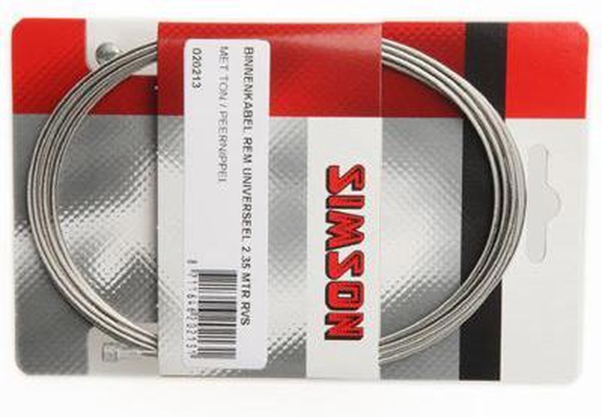 Simson Universele Binnenkabel rem RVS - Silver