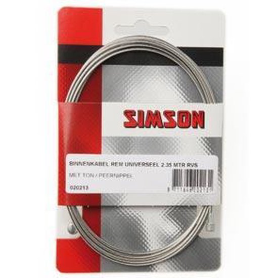 Simson Universele Binnenkabel rem RVS - Silver