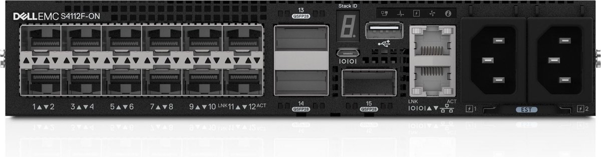 Dell S-Series S4112 Managed L2/L3 1U - Zwart