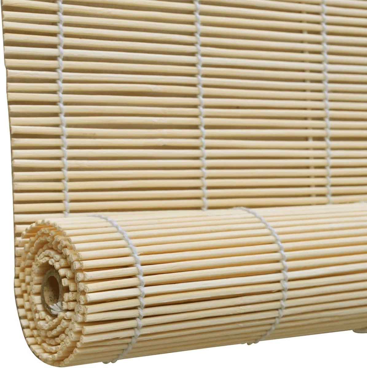 vidaXL Rolgordijn 100x160 cm bamboe natuurlijk - Beige
