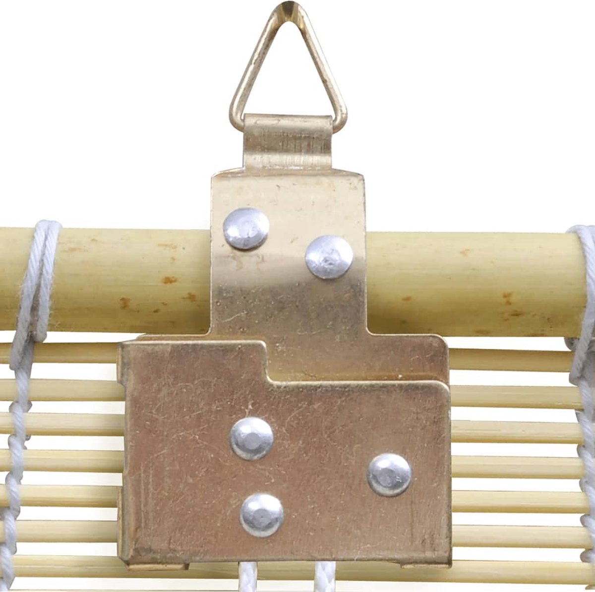 vidaXL Rolgordijn 100x160 cm bamboe natuurlijk - Beige