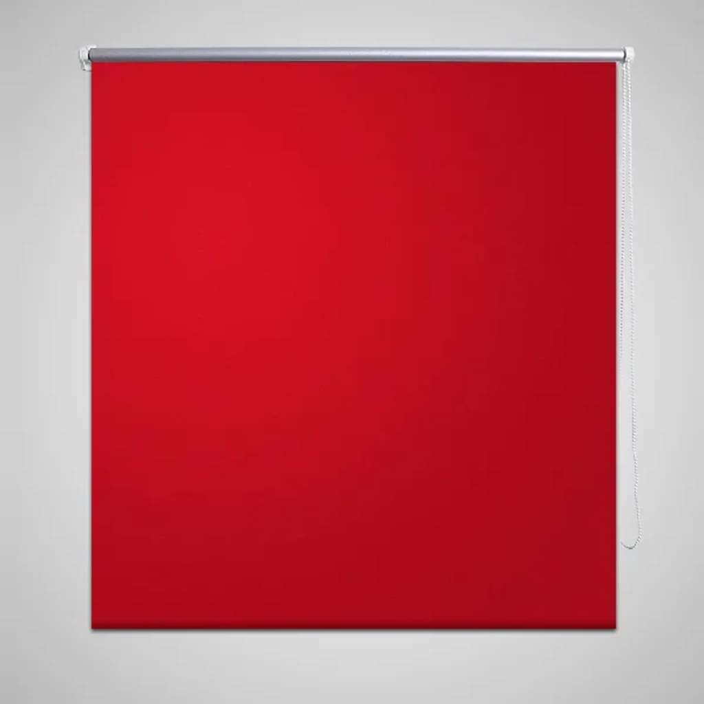 vidaXL Rolgordijn verduisterend 80 x 230 cm - Rood