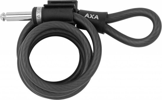 AXA Ringslot Solid Plus &amp; Plug-in kabel 150cm - Zwart