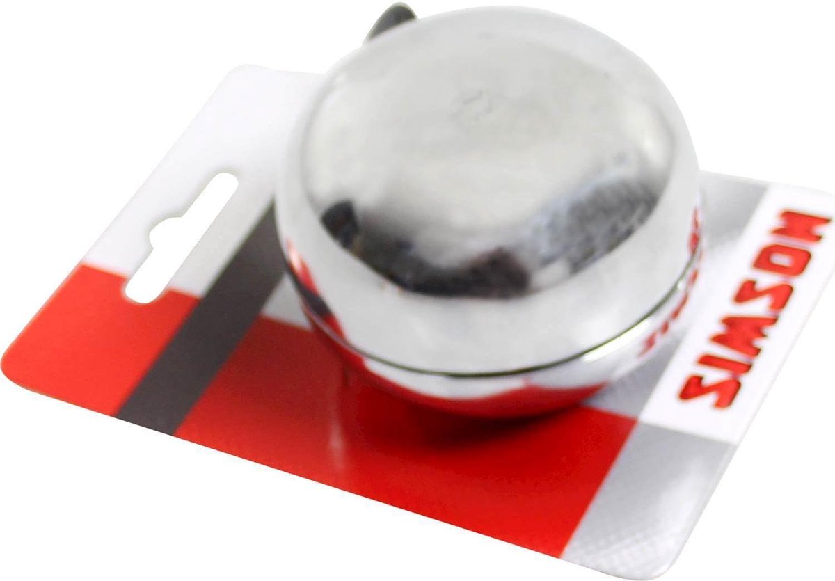 Simson Fietsbel Ding Dong chroom medium - Silver