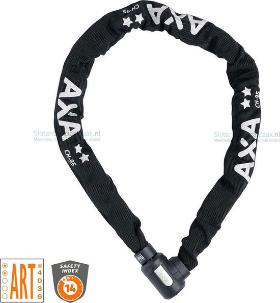 AXA Kettingslot Cherto Compact 95/9 - Zwart