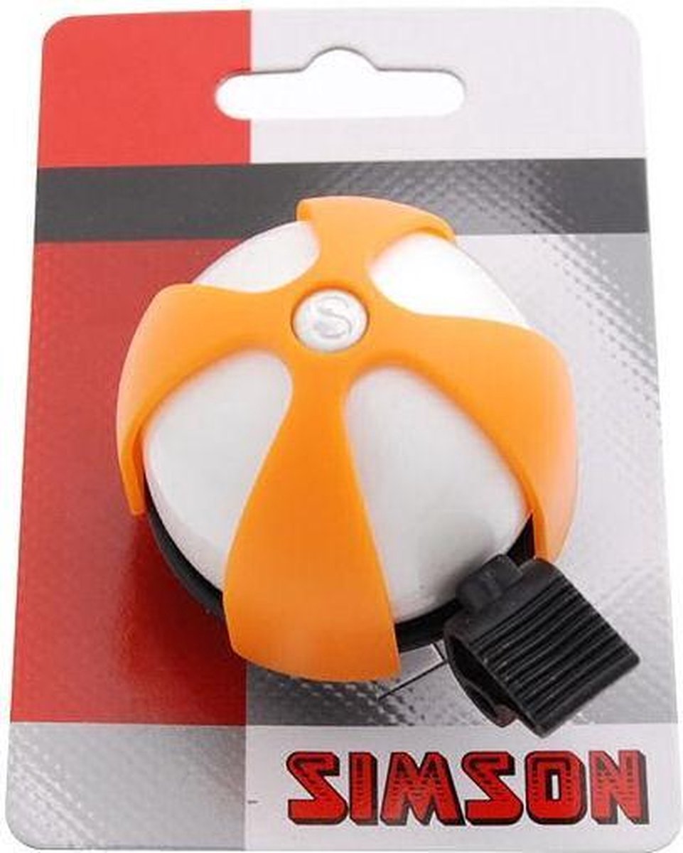 Simson Fietsbel Sport wit/ - Grijs