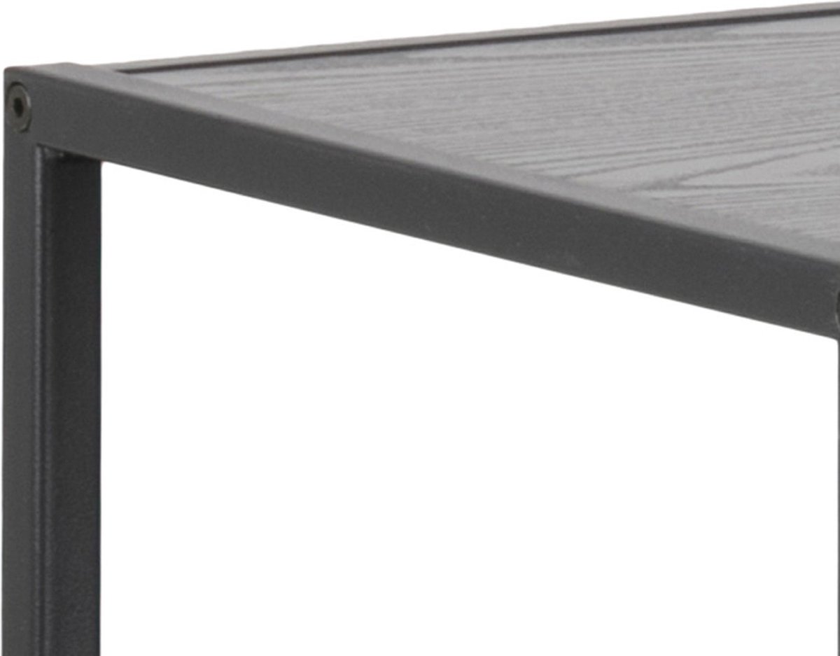 Lisomme industrieel dressoir Vic- B114 x H78 x D35 cm- 3 planken- - Zwart