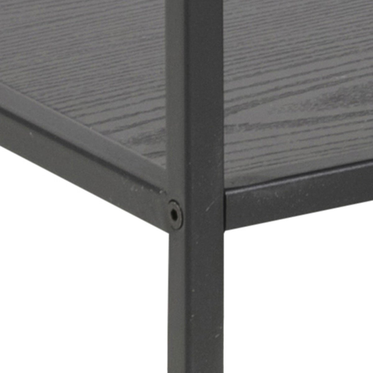 Lisomme industrieel dressoir Vic- B114 x H78 x D35 cm- 3 planken- - Zwart