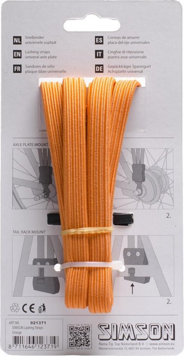 Simson Snelbinder, 3 binder, - Oranje