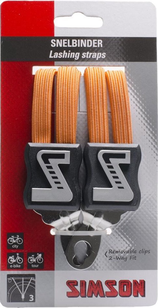 Simson Snelbinder, 3 binder, - Oranje