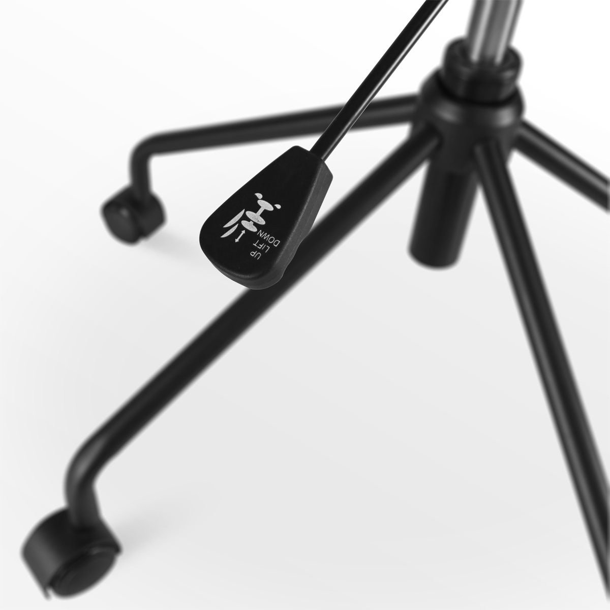 Nolon Nout bureaustoel velvet soft grey - zwart onderstel - Grijs